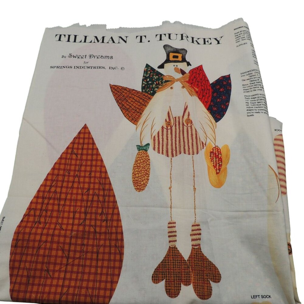 Tillman T Turkey By Sweet Dreams cut and sew